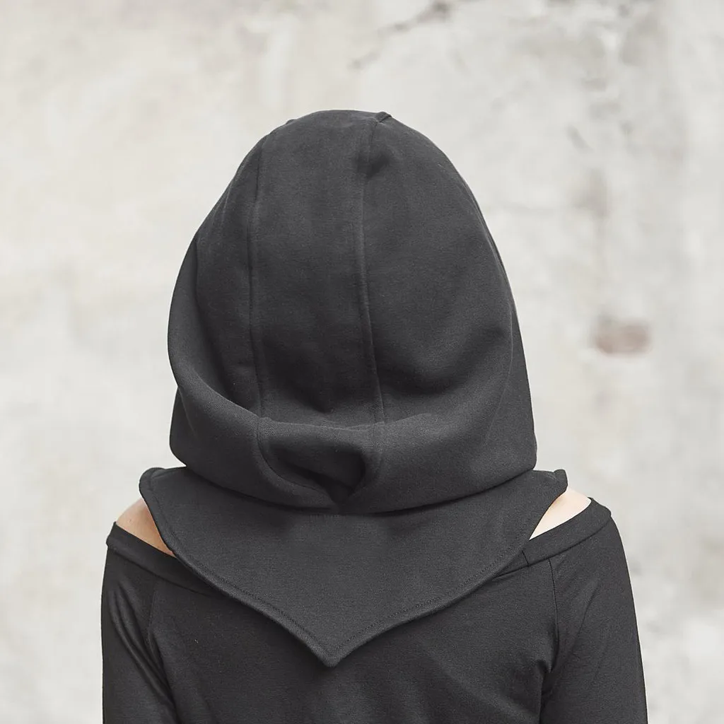 Маска для лица на молнии мужчин и женщин крутая многоразовая шляпа с капюшоном