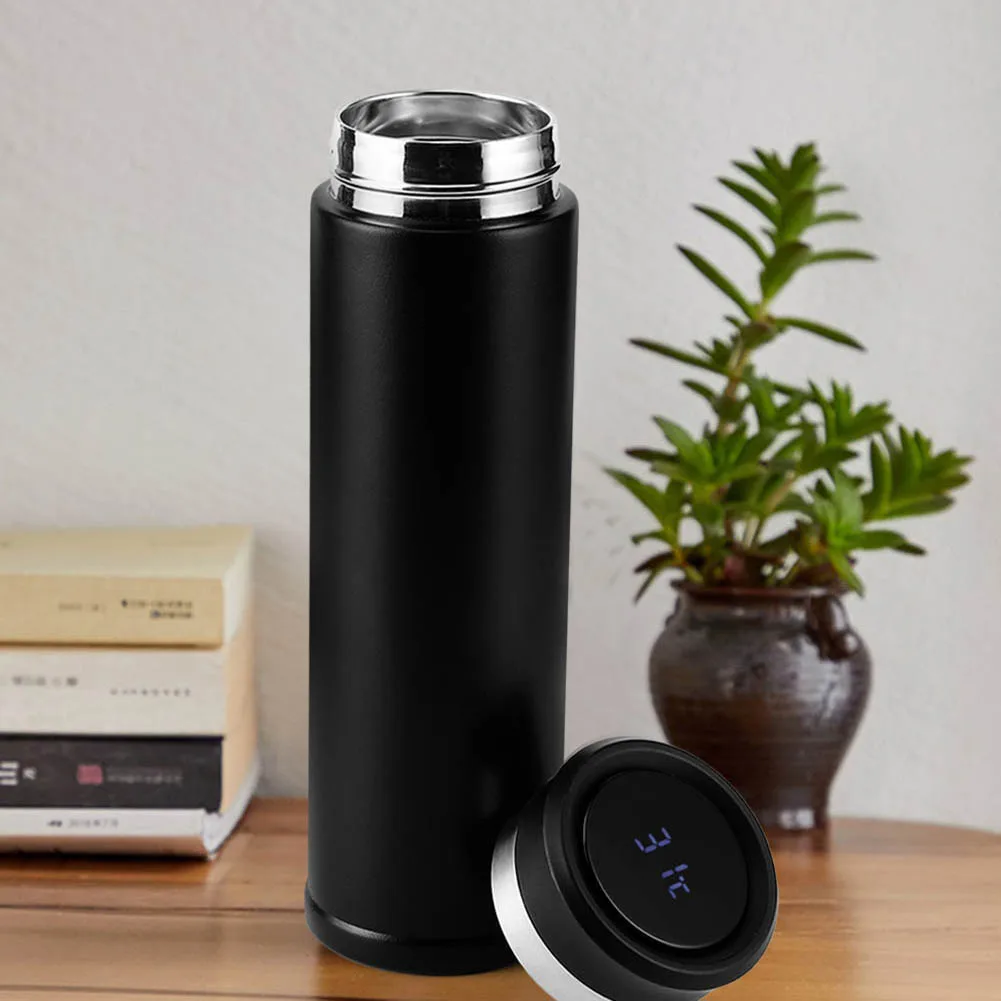 

Intelligent Temperature‑Sensitive Vacuum Cup Mirror Smart Touch‑Screen Insulation Cup(Black)Vacuum Insulated Water Bottle