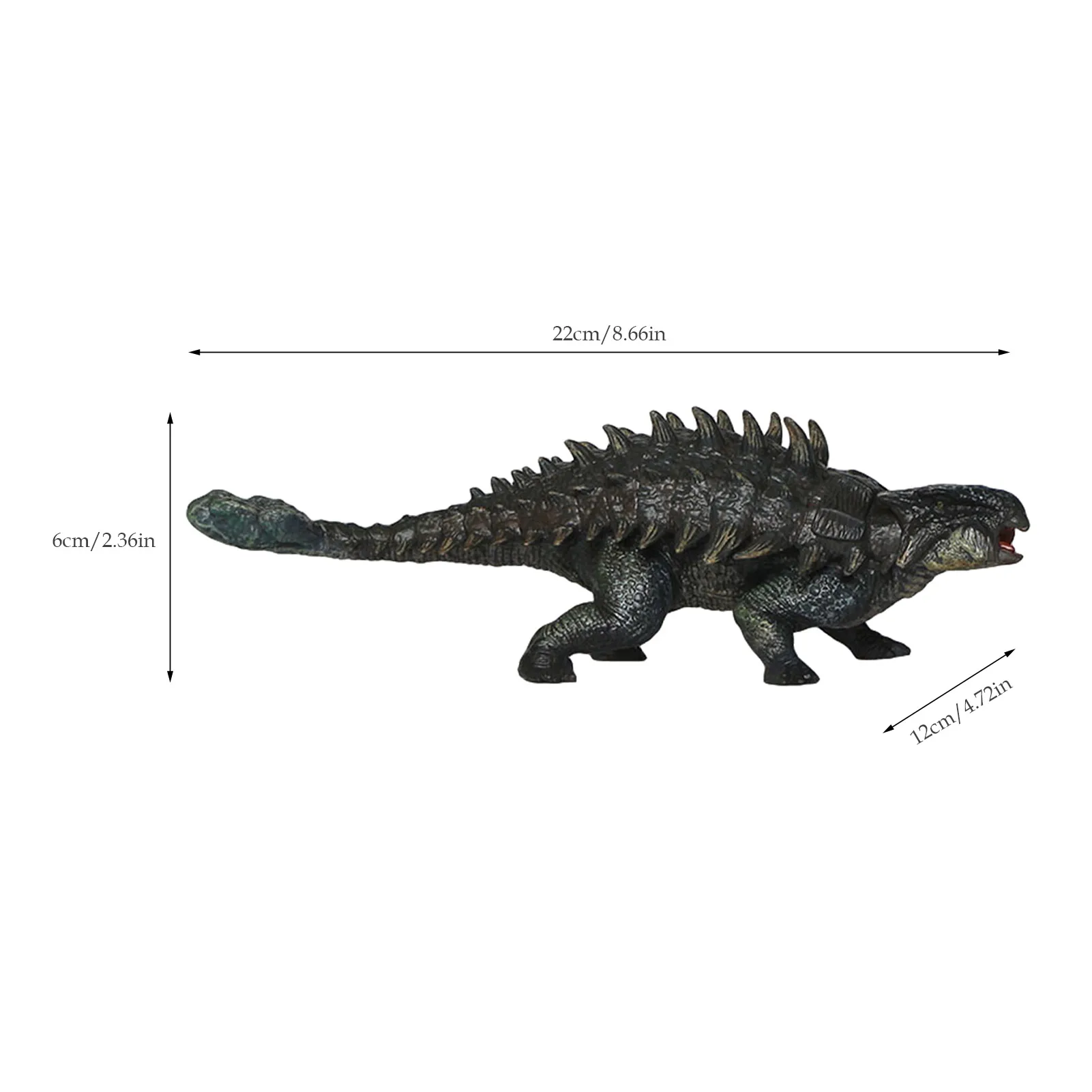 

22CM Dinosaur Toy Spiny Ankylosaurus Prehistoric Animal Model Classic Toys For Boys Childrens Adults Collection Gift