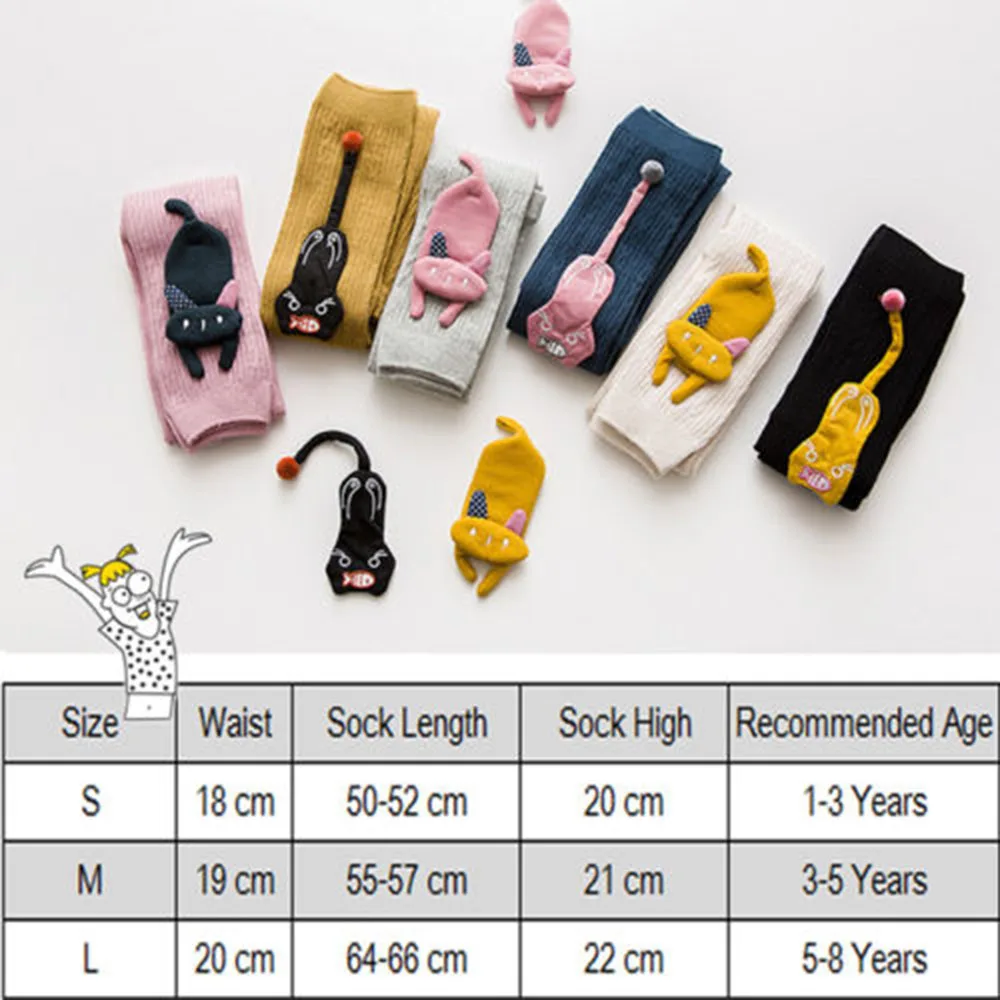 

Baby Girl Stretch Leggings Soft Pants Cute Animals Toddler Child Knitting Pantyhose Trousers Stretchy Warm Trousers S-L 1-8T