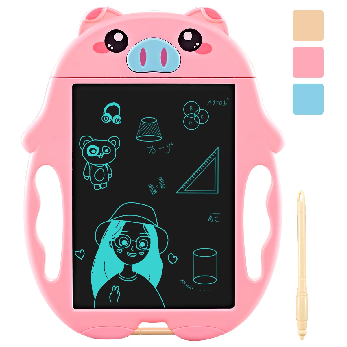 9 дюймов детская игрушка мультяшная свинка Электронная ЖК-доска для рисования