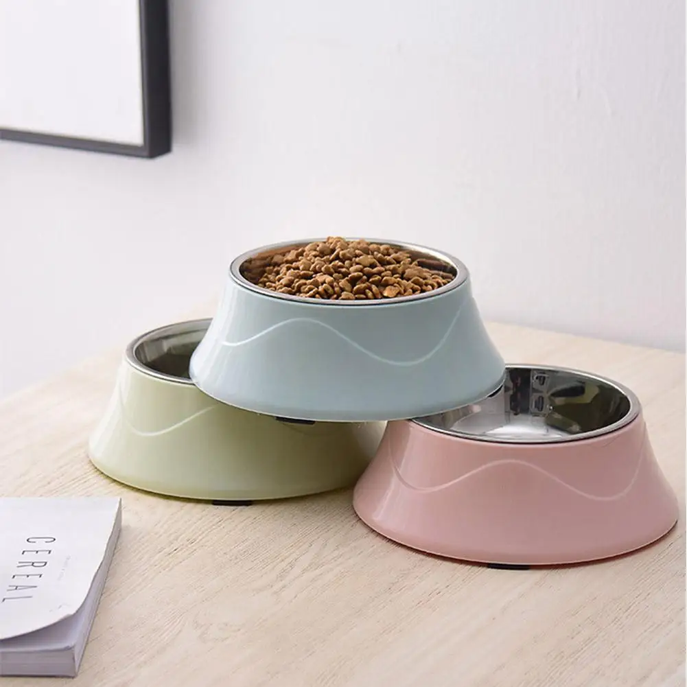 Миска для кормления домашних животных нескользящая подкладка из нержавеющей