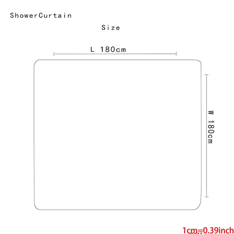 

4PCS/Set Feather Shower Curtain Bath Curtain Waterproof Polyester M6CE