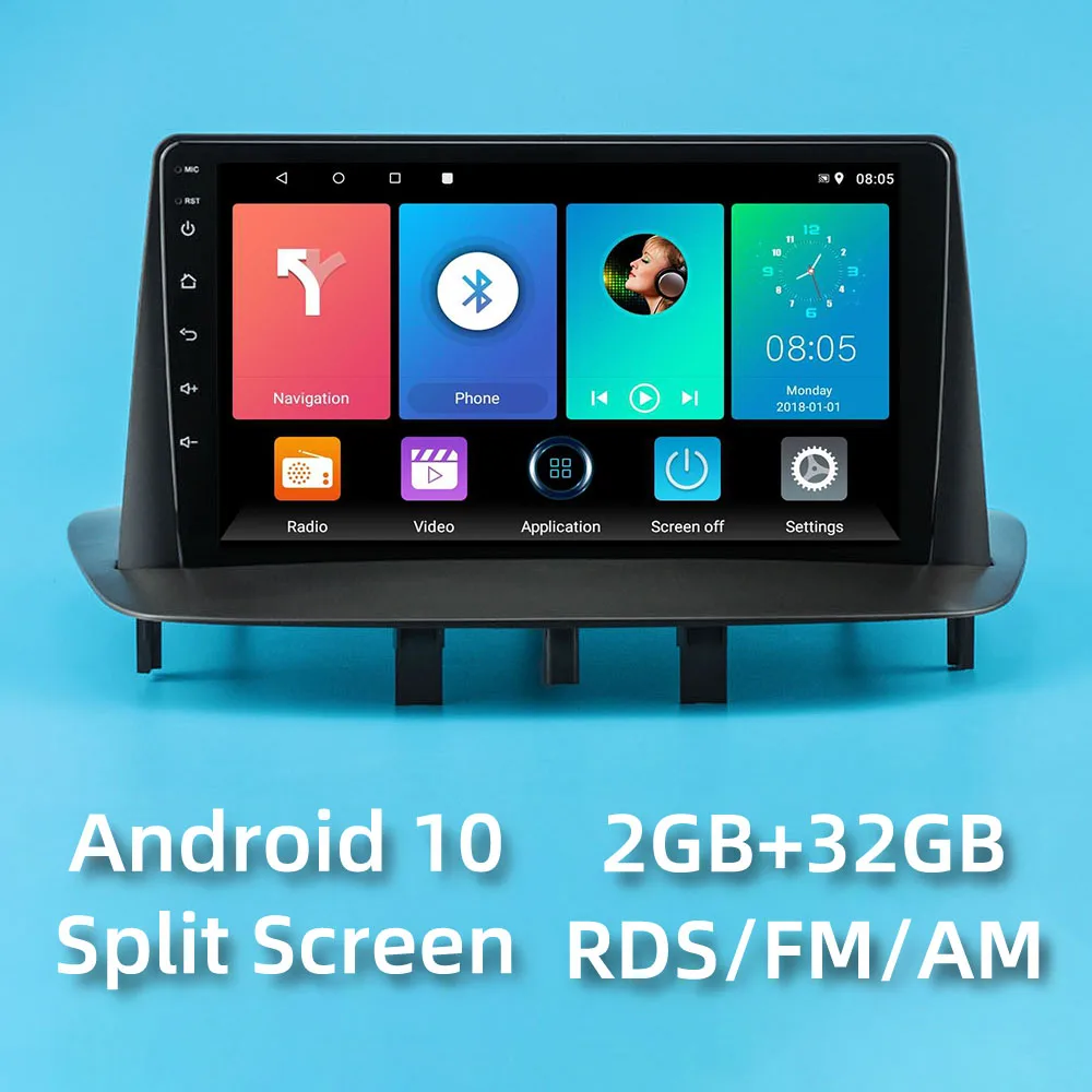 

2 Din Android 10 Car Radio For Renault Megane 3 Fluence 2008-2014 9" Screen Car Stereo Navigation Multimedia Player Autoradio