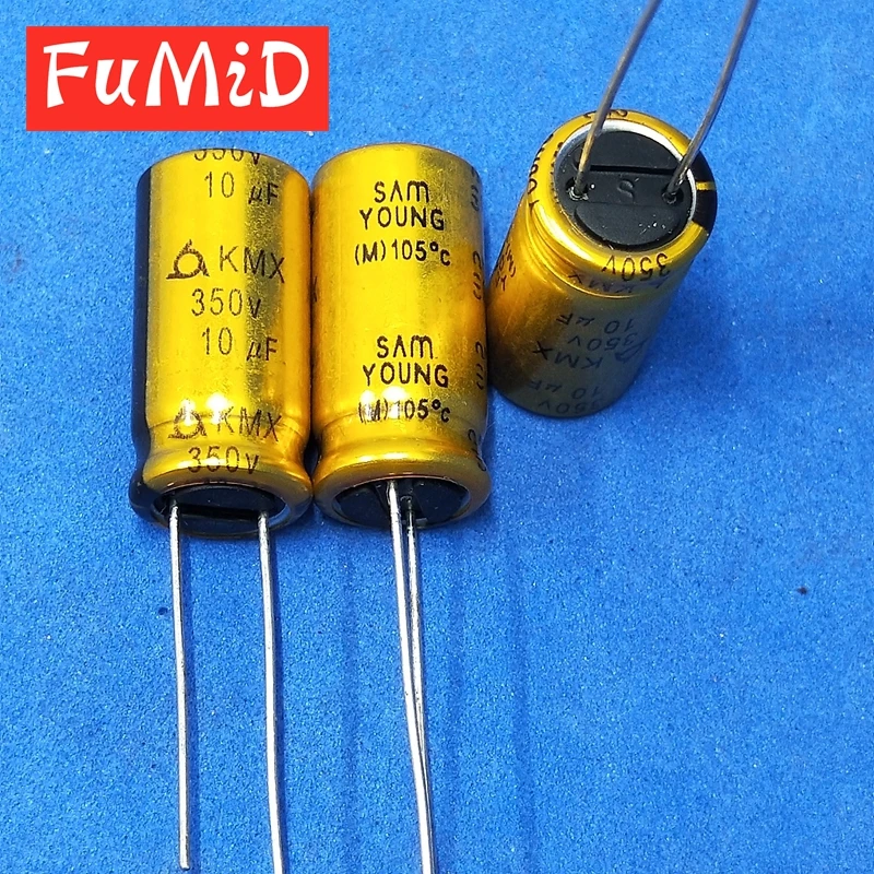 10 шт. Новый и оригинальный аудио конденсатор SAMYOUNG в мкФ KMX серия 10UF350V температура