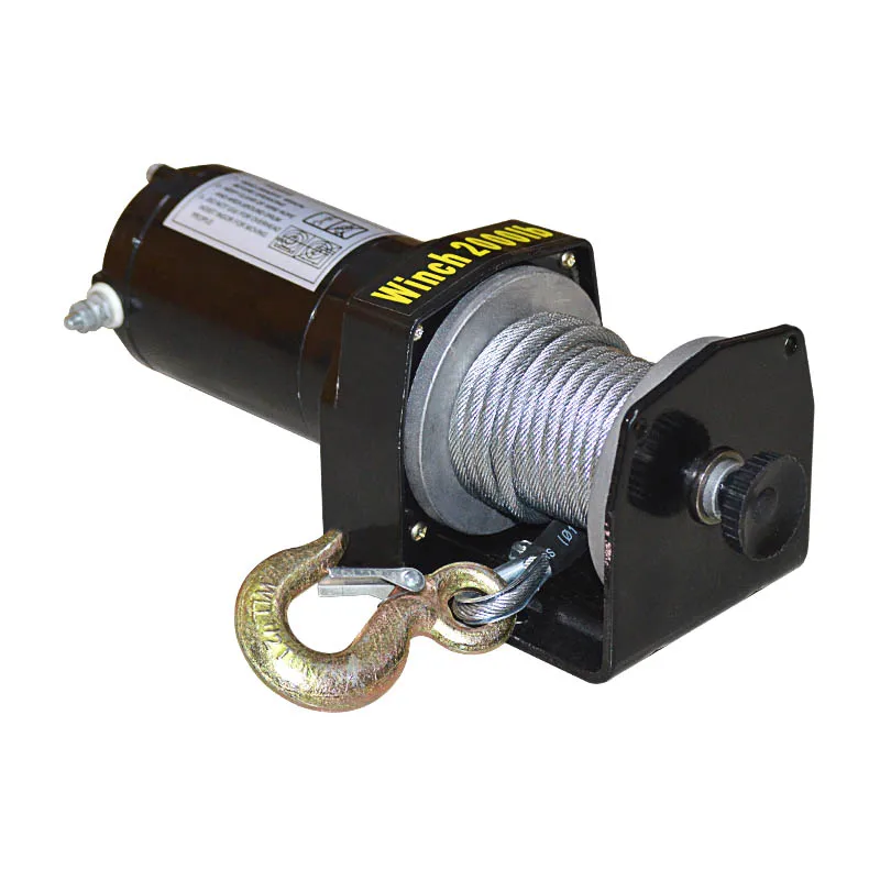 P2000 1 самоспасательная электрическая лебедка 2000 фунтов 12 вольт для внедорожника