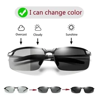 photochromic sunglasses men polarized chameleon glasses male change color sun glasses day night vision driving eyewear uv400