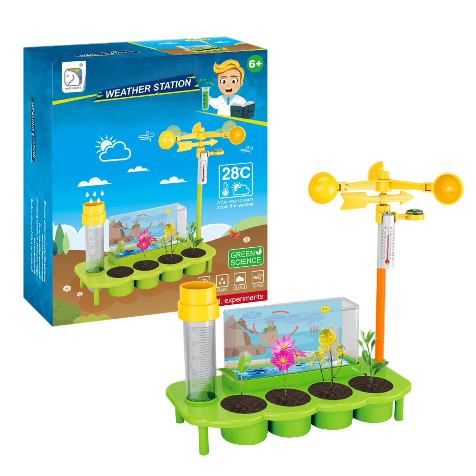 

Greenhouse Kids Science Experiment Kit Garden Plants Growing Toy Garden Kit For Kids Toys For 8-12 Year Old Girls And Rational