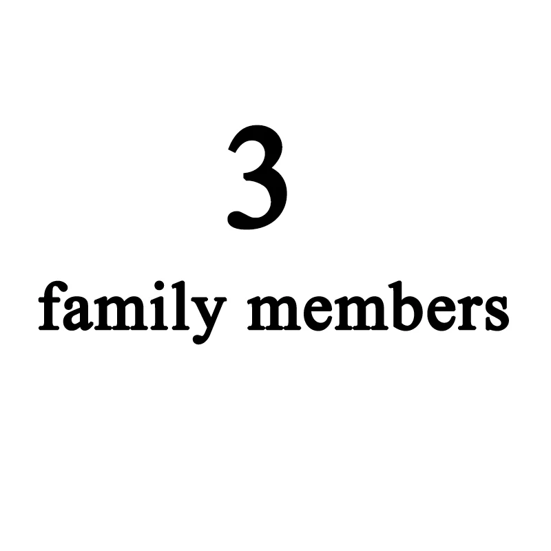 3 family members Модный семейный брелок с гравировкой, семейный именной и именной брелок для домашних животных, держатель для ключей, бирка - Цвет: 3 family members