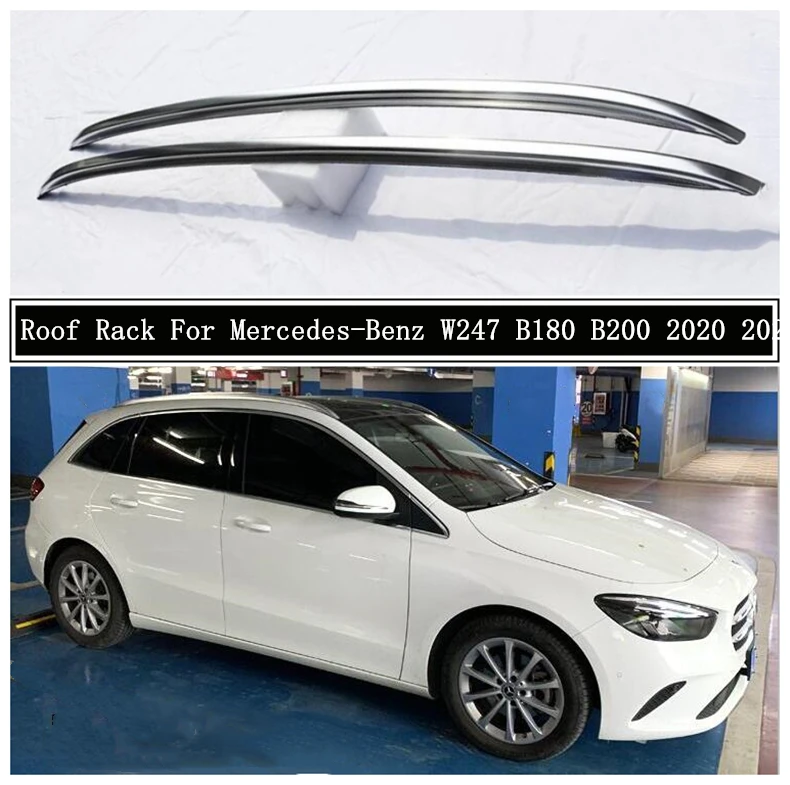 Багажник на крышу для Mercedes Benz W247 B180 B200 2020 2021 + рейки из алюминиевого сплава