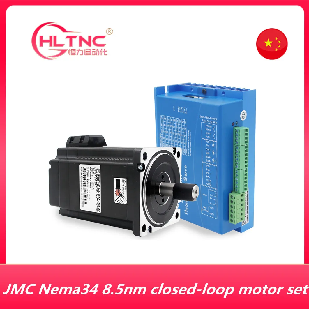 

NEMA34 8.5NM JMC 2 фазы 86 замкнутый цикл шаговый двигатель драйвер CNC Комплект 86J18118EC-1000 + 2HSS86H с 3 метровой кабельной линией