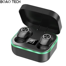 Mini Wireless Earphones Digital Display TWS fone bluetooth V5.0 EDR Headphones Smart Touch-Automatic IPX5 WaterProof ear Phones