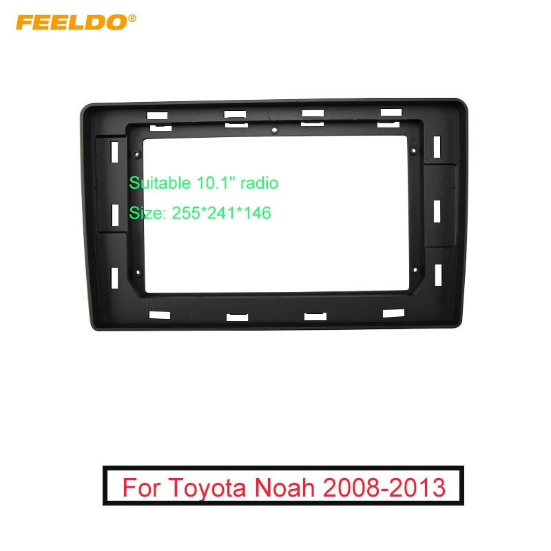 

FEELDO Car Audio 10.1" Big Screen DVD Fascia Frame Adapter For Toyota Noah 08-13 2Din Dash Installation Panel Frame Kit