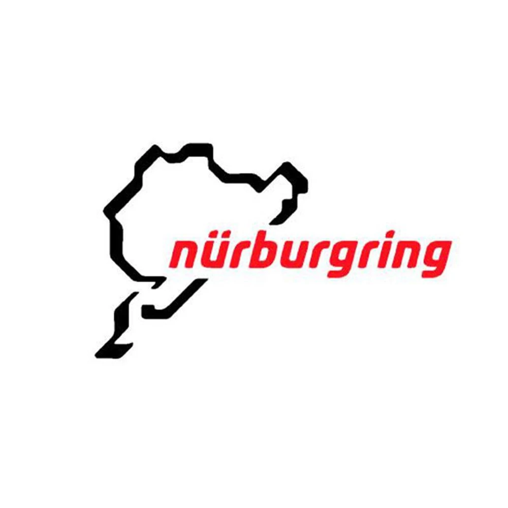 

Lovely The Racing Track Nurburgring KK Car Sticker Waterproof Reflective Laser Fashion Decals Pvc 20cm X 12cm