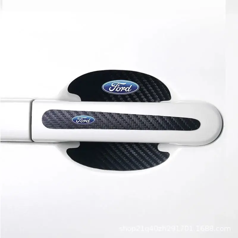 Автомобильные наклейки на дверные ручки для Ford Badge Focus Galaxy Kuga Mondeo S MAX Escape Fiesta Ranger