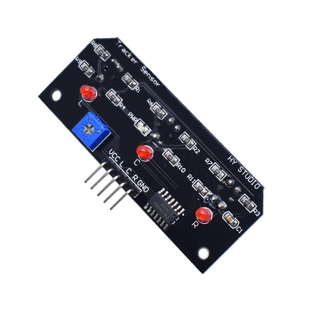 DC 5V 3 Channel Infrared Line Tracker Sensor Module Trio Detector Output TCRT5000 10mm Distance For Robot Kit AVR/ARM/PIC | Электронные
