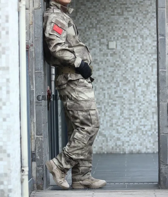 Kryptek Мандрэг камуфляж черная военная форма. Рубашка брюки, страйкбол тактическая форма - Цвет: atacs au