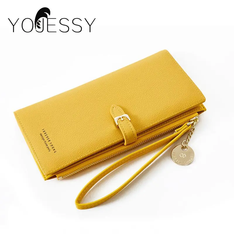 Женский Длинный кошелек YOJESSY клатч на молнии с отделением для карт женские