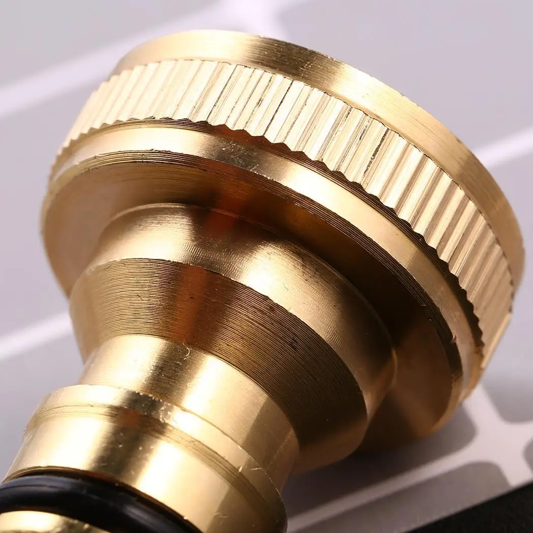 Новая латунная насадка на шланг соединитель 3/4 дюйма с золотой резьбой для