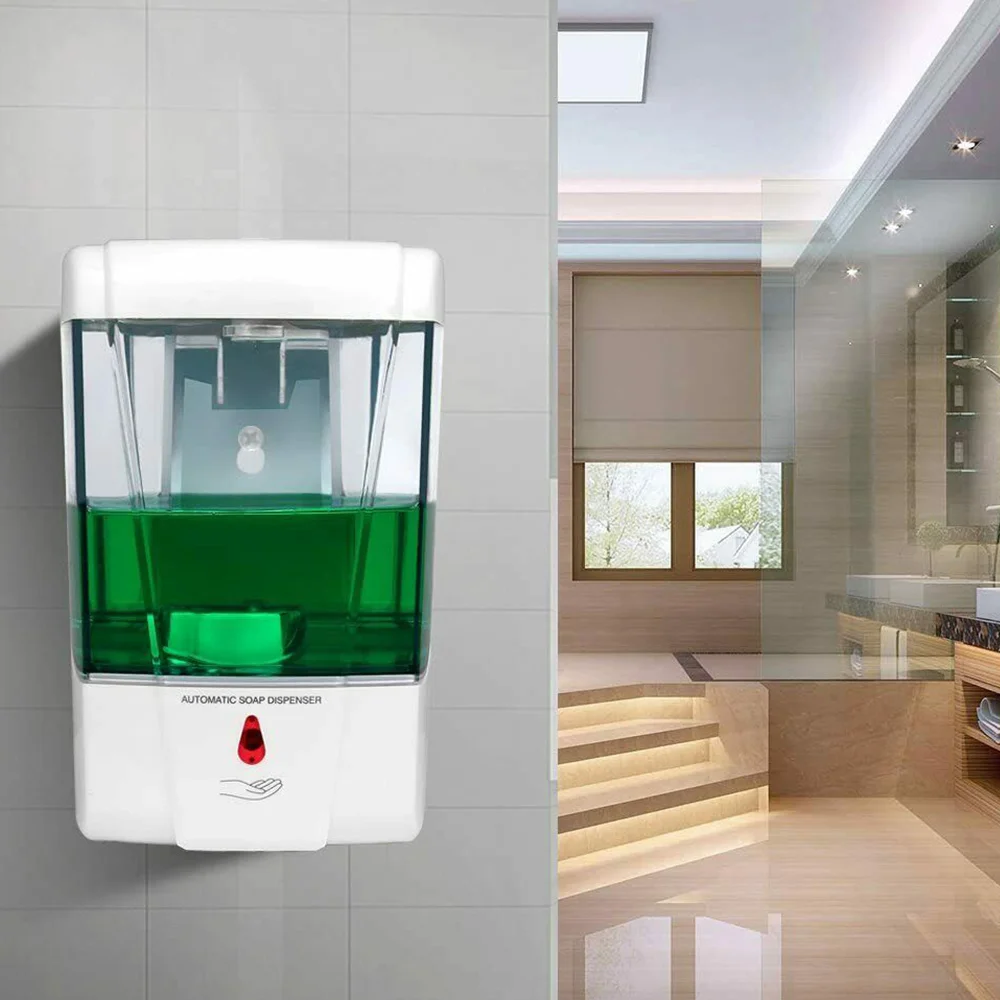 

Automatic Induction Soap Dispenser Touchless Wall Mounted Sensor Electric Automatic Hand Sanitizer Liquid Soap Dispenser
