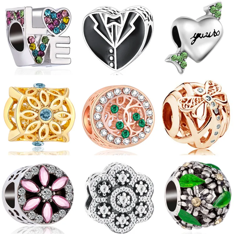 Простой стиль маленькие шарики Бабочка бант дерево стрела сердца бусины