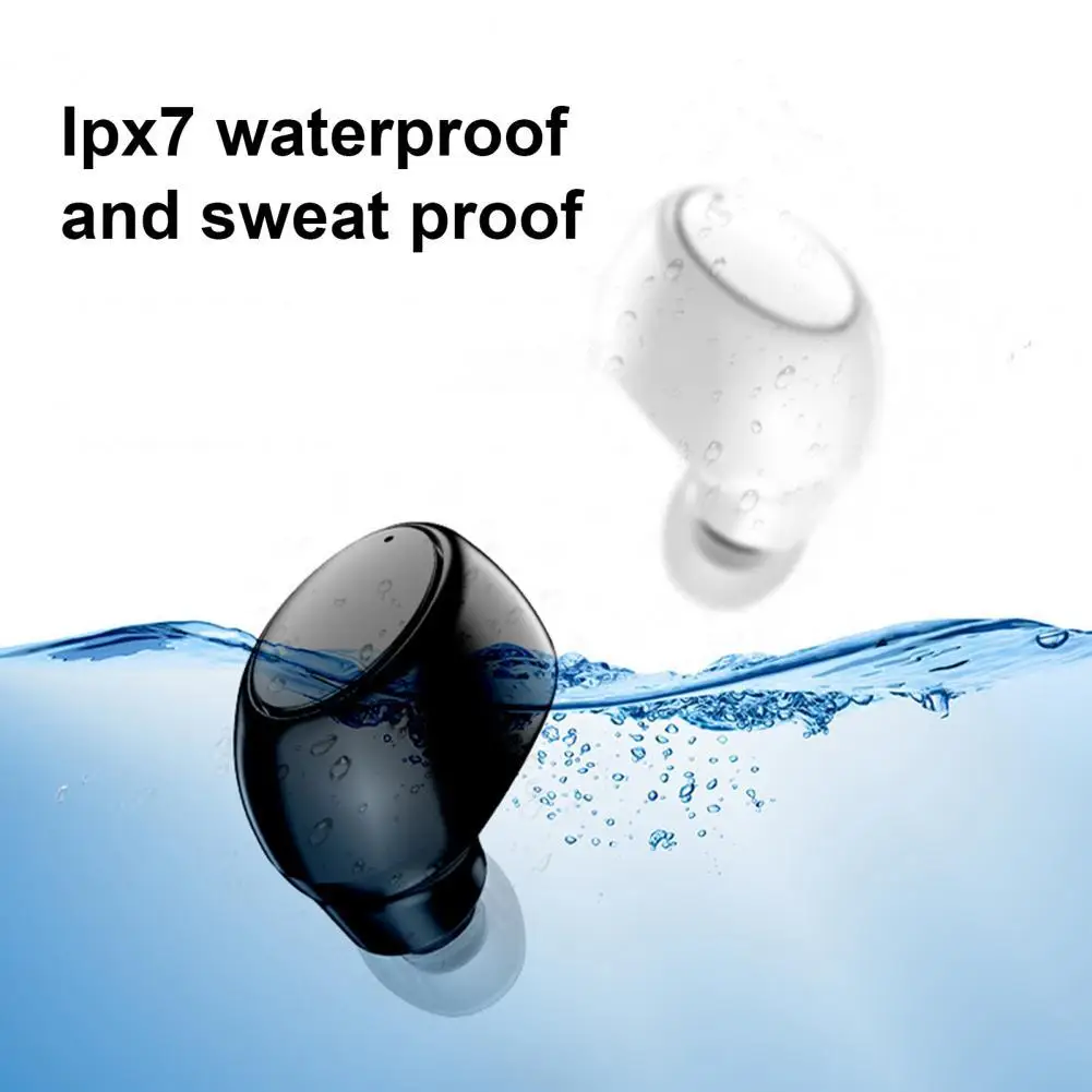 

1Pc X6 Wireless Headphone Handsfree Voice Prompt ABS Stereo Bluetooth 5.0 Earbud for Sports
