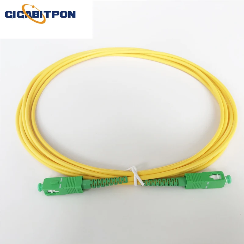 5PCS 5M length APC UPC FC ST LC SC single-mode simplex fiber jumper 2.0mm