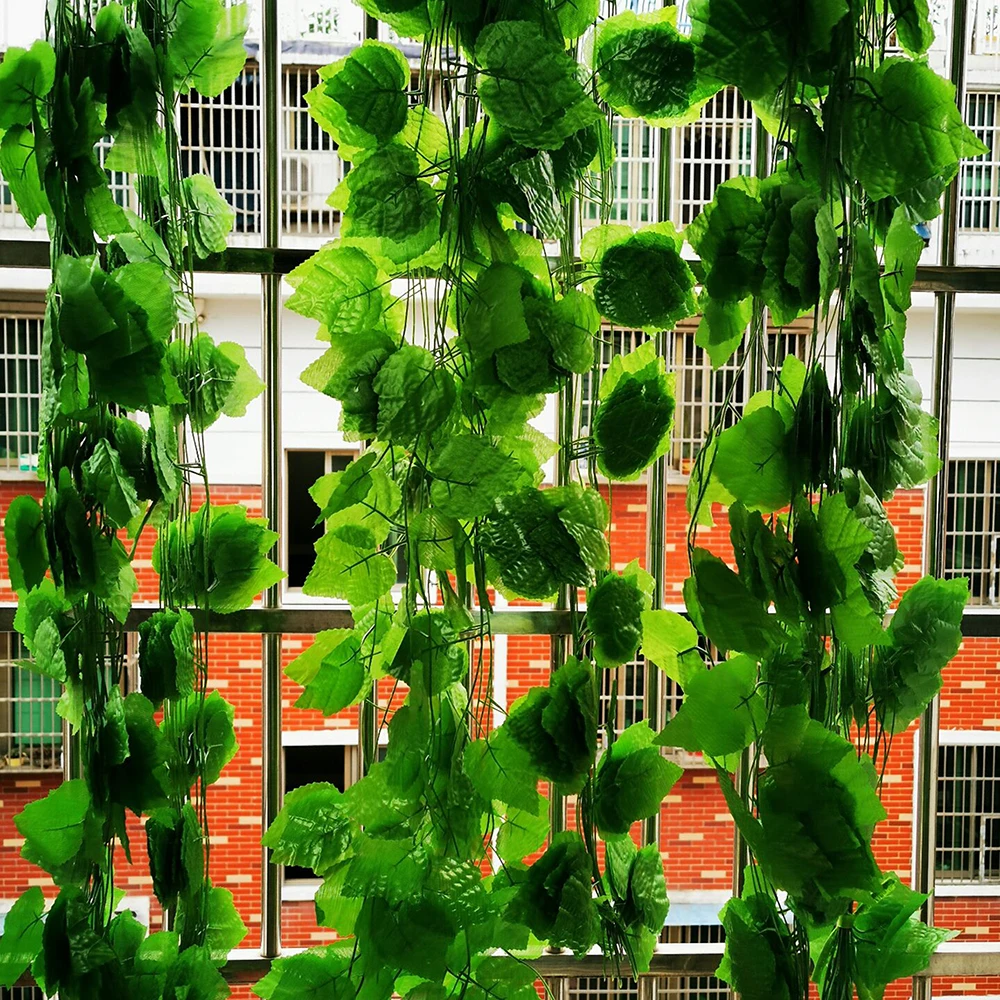 

Artificial Leaf Plant Rattan Wedding Birthday Party Decoration Plant Leaf Vine Grape Vine Green Home