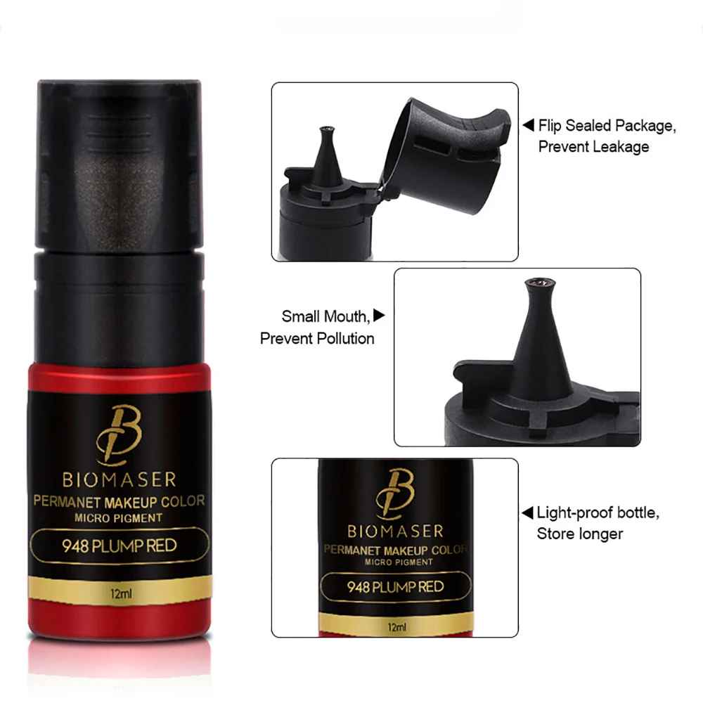 BIOMASER Перманентный корректор микро макияж пигментные чернила для татуажа бровей