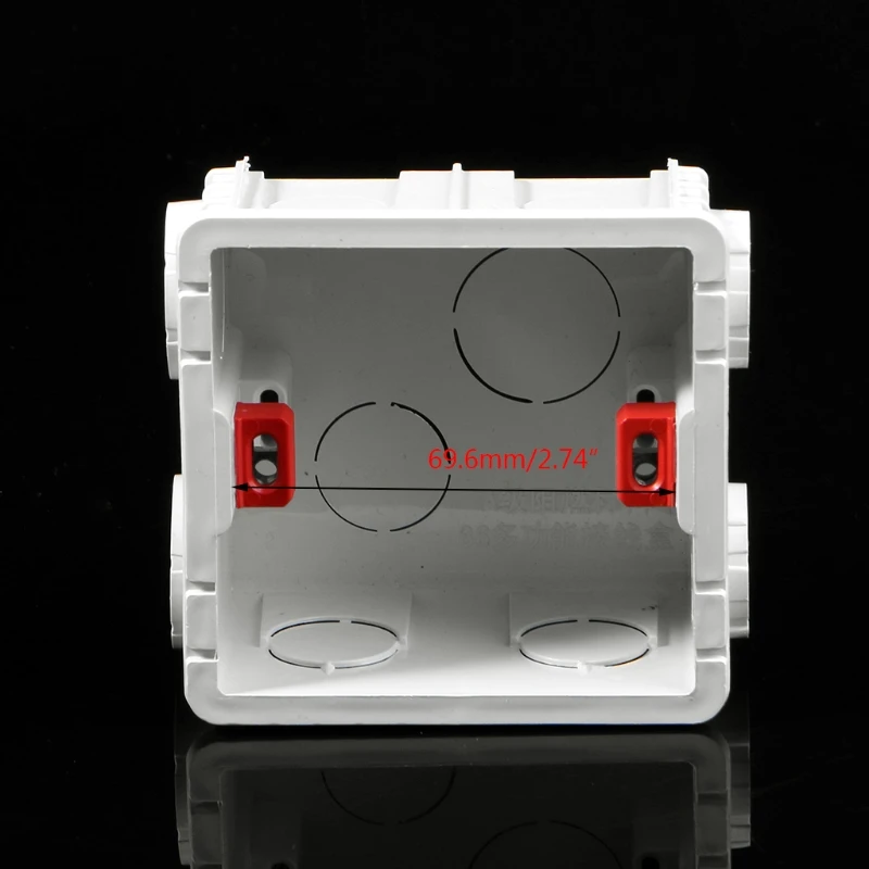 86-Type PVC Junction Box Wall Mount Cassette For Switch Socket Base 