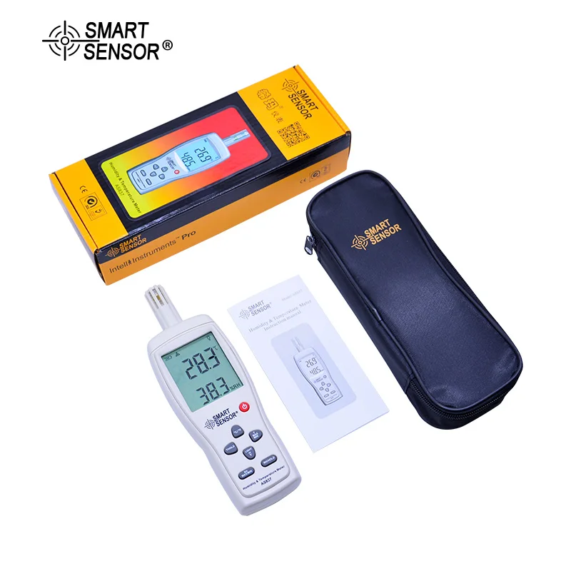

SMART SENSOR AS837 Profession Precise Humidity Temperature Meter LCD Hygrometer Gauge Temperature Humidity Sensor -10~50C 5~98%