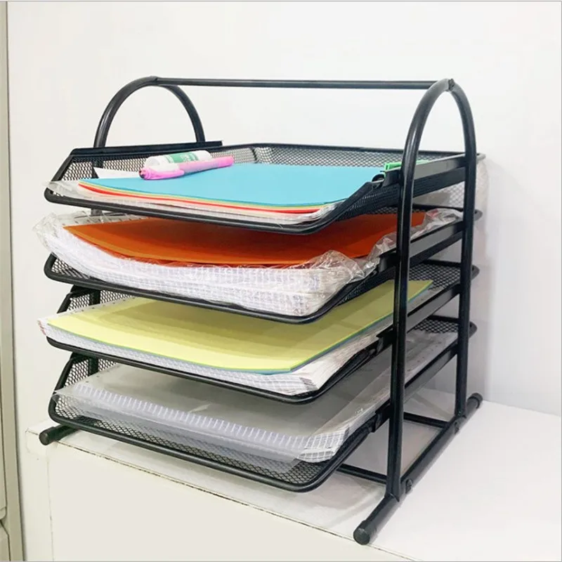 Металлические сетчатые стеллажи для хранения документов поднос букв настольный