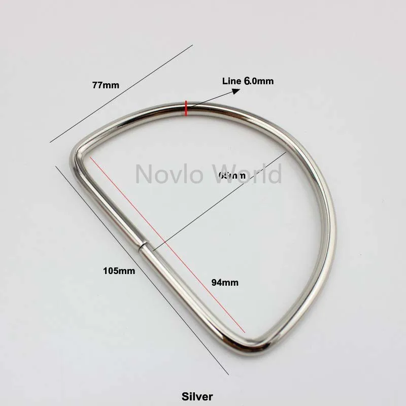 2-10-20 pieces 4 size Big D Rings Large Dee for sewing women bags metal handle frames accessories | Багаж и сумки