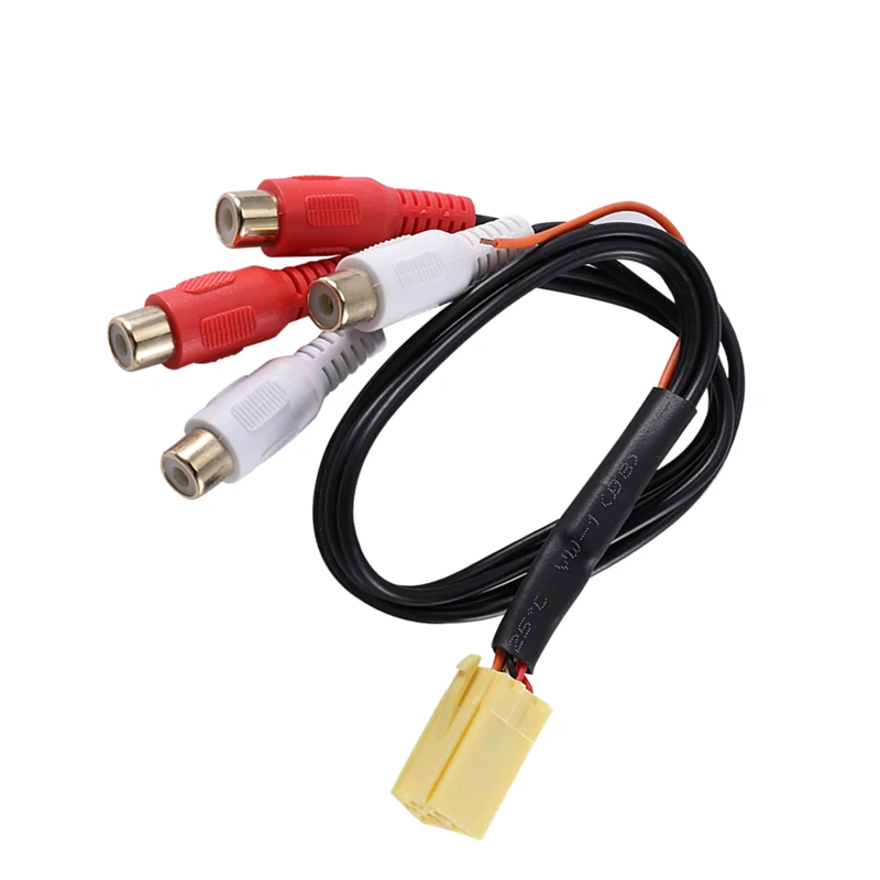MINI ISO 6Pin Out 4 Chinch кабель RCA линия 4RCA для Peugeot Volkswagen Skoda Ford In VDO Becker | Автомобили и