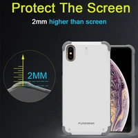 puregear shockproof anti fall tpu phone cases for iphone x xr xs max protective silicone pc back cover