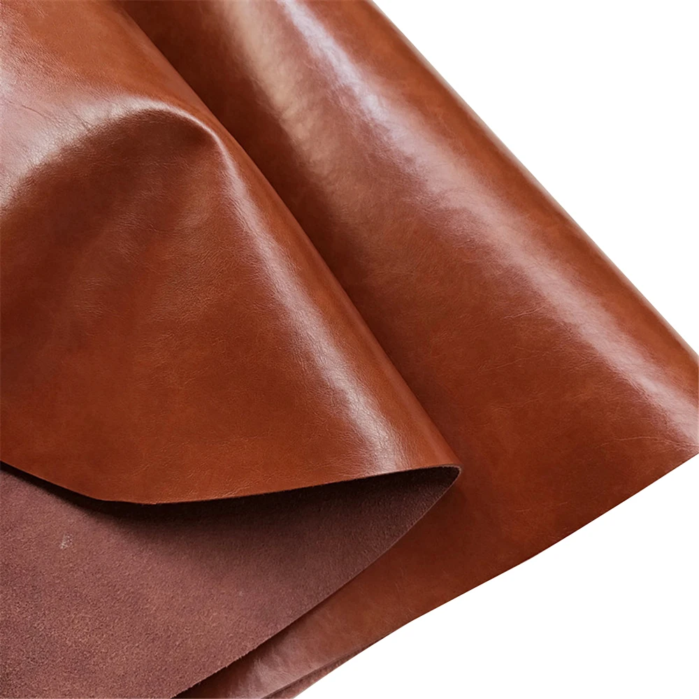 Натуральная Воловья кожа с воском для ручной работы кожаная ткань Crazy Horse вощеная