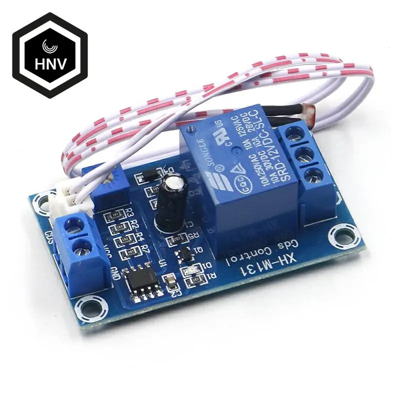 

XH-M131 DC 5V / 12V Light Control Switch Photoresistor Relay Module Detection Sensor 10A brightness Automatic Control Module