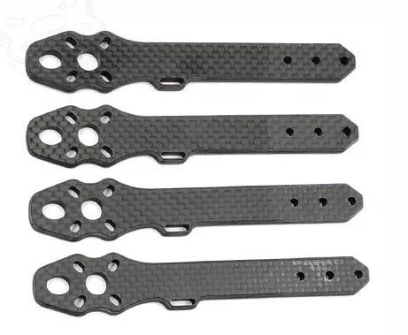 4pcs 5inch arm AlfaRC Хамелеон 5/6/7 дюймов углеродное волокно 230 мм/260 мм/290 мм Колесная база рамка с видом от первого лица Квадрокоптер Дрон для гонок - Цвет: 4pcs 5inch arm