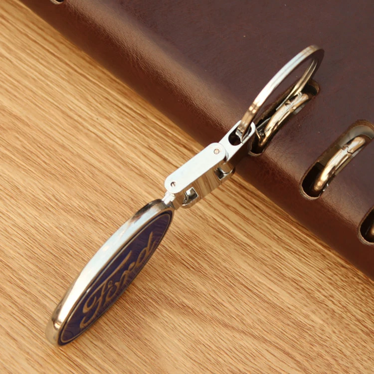 Металлический сплав двусторонний значок автомобильный Стайлинг брелок для Ford