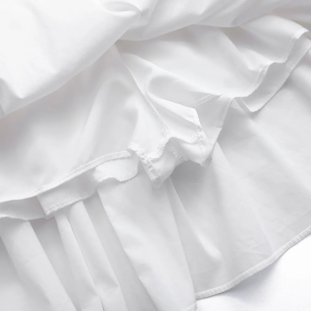 

Safety Tiered A Line Mini Skirt Women Solid Skater Lolita Skirts With Shorts Lining M,L