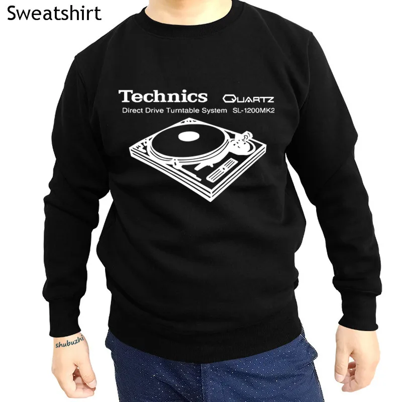

O-neck sweatshirt men autumn hoody Technics MK 2 cotton long sleeve male hoodies euro size drop shipping