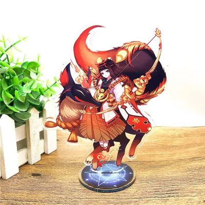 Игра Onmyoji брелок onikiri Ootengu aoandou Momo Ibaraki douji милый забавный мультфильм акриловый ключ chian модные персонализированные ювелирные изделия - Цвет: 8