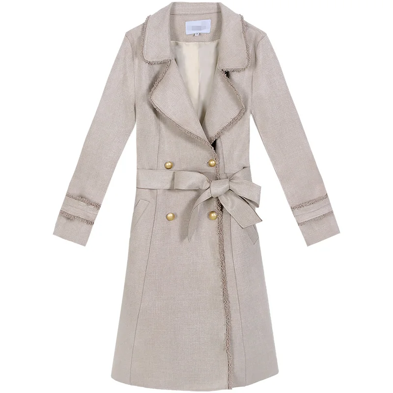 

Coat Girls long paragraph Korean version of the fall 2021 fall and winter clothes new retro fashion casual suede jacket coat