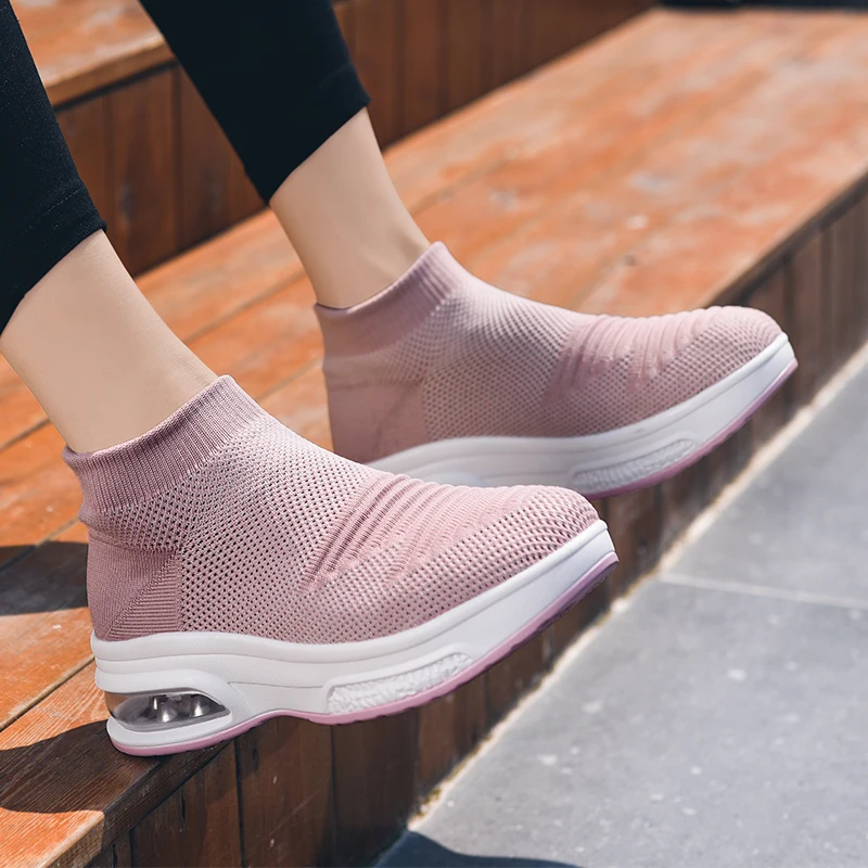 Женские уличные кроссовки удобная легкая обувь для пешего туризма Нескользящие