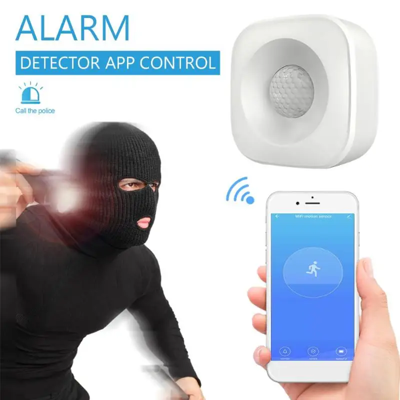 Wifi PIR датчик движения беспроводной пассивный инфракрасный детектор домашняя система безопасности охранная сигнализация датчик Tuya APP управление Умный дом