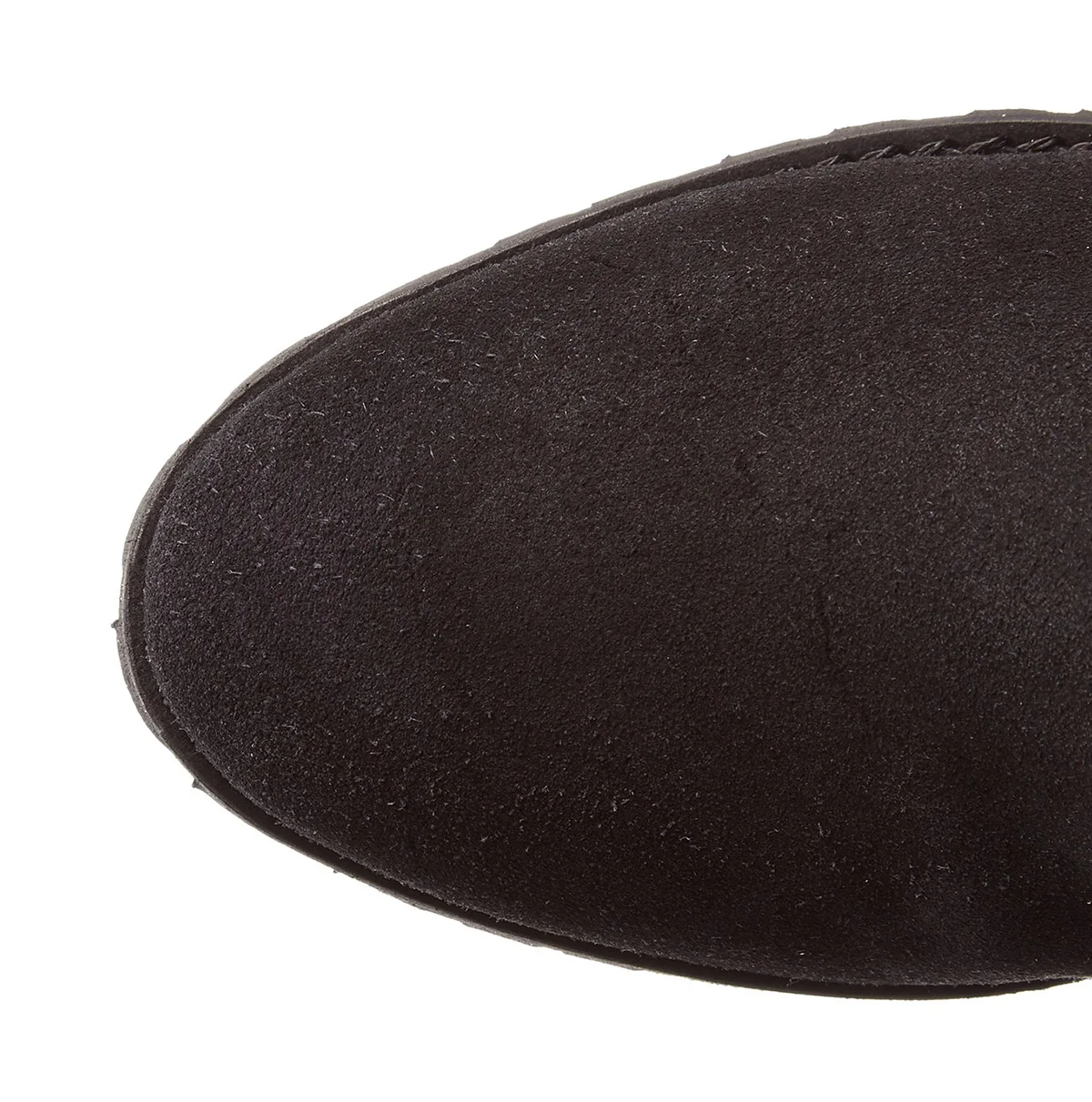 Женские замшевые сапоги Lucky2020 длинные узкие до колена на низком каблуке|Зимние