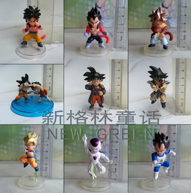 

BANDAI Dragon Ball Z Action Figure Genuine Anime Ornaments Q Version Vegetajv Son Goku Ex Cashapou Out of Print Model Toys