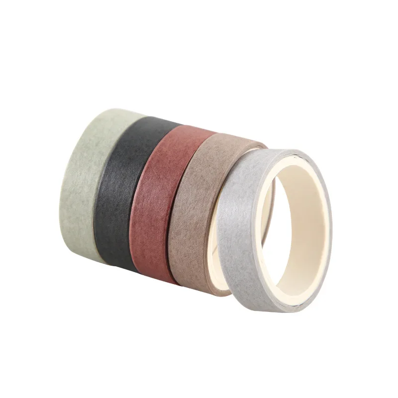 Набор японских декоративных лент Washi 5 шт. простой бумажный скотч легко