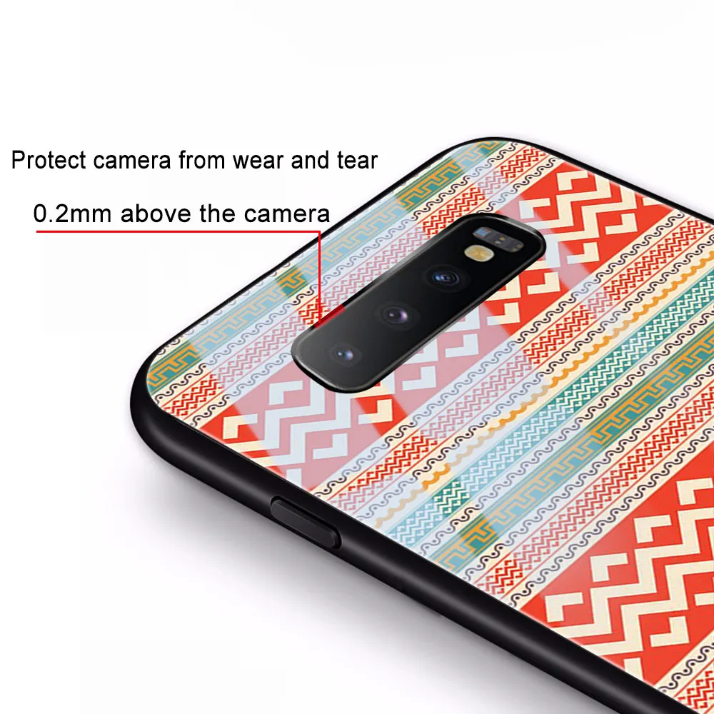 

Retro stripes Case For Samsung A50 A70 A21S A51 A71 M30 A21 A30 A40 A41 S9 S8 S10 S20 Plus Note 20 Ultra 10 Glass Phone Cases