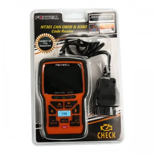 FOXWELL NT301 OBD2 сканер Профессиональный EOBD (система бортовой диагностики читатель